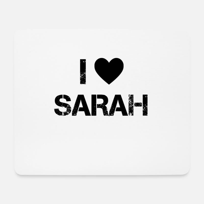 Sarah Sängerin Liebe - Mousepad (Querformat) - Weiß