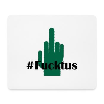 Fucktus - Mousepad (Querformat) - Weiß - Vorne