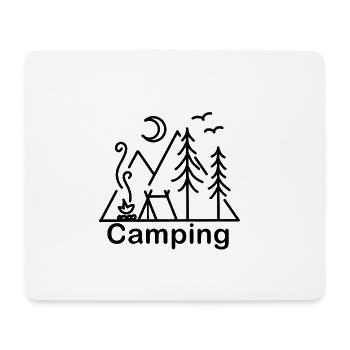 Camping nature - Mouse Pad (horizontal) - white - Front