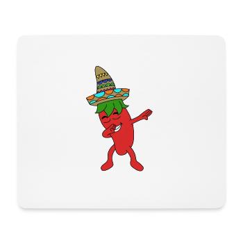 Chilli Mexiko Dab Dabbing chilli scharg spicy new - Mousepad (Querformat) - Weiß - Vorne