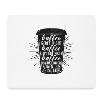 Design Coffee - Mousepad (Querformat) - Weiß - Vorne