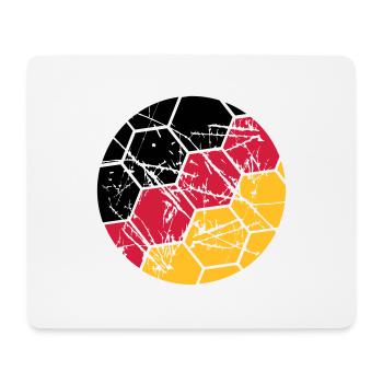 Germany Football German Fan Scratches Ball Cracks - Mouse Pad (horizontal) - white - Front