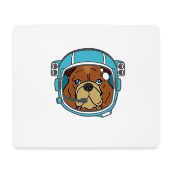 Bulldog Bulldog Austronaut Dog Gift - Mouse Pad (horizontal) - white - Front