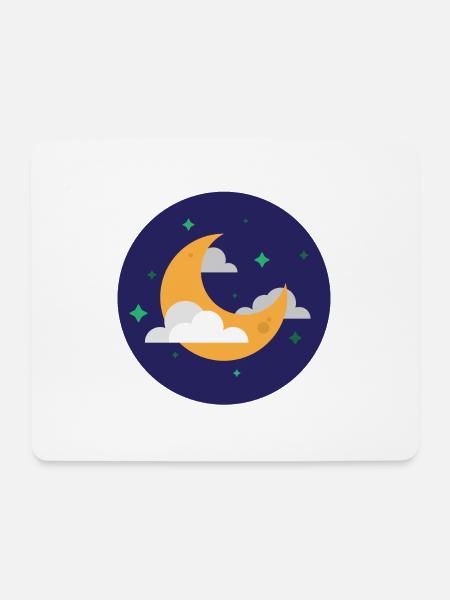 Moon - Mouse Pad (horizontal) - white