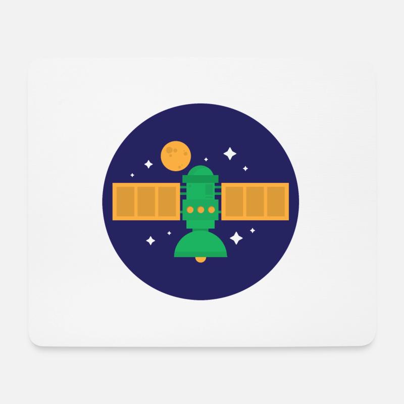 Satelliten - Mousepad (Querformat) - Weiß