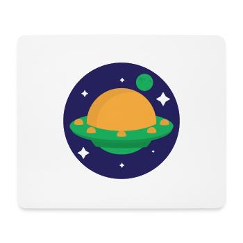Planet - Mousepad (Querformat) - Weiß - Vorne