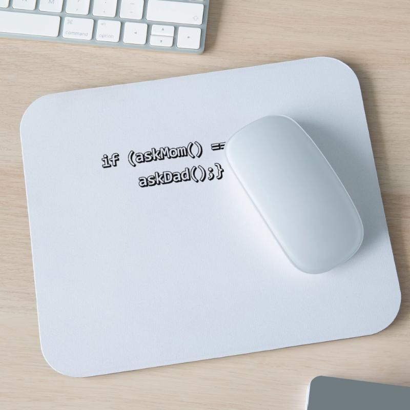 Wenn IF Mutter Vater Quellcode Programmierer Nerd Mousepad (Querformat)