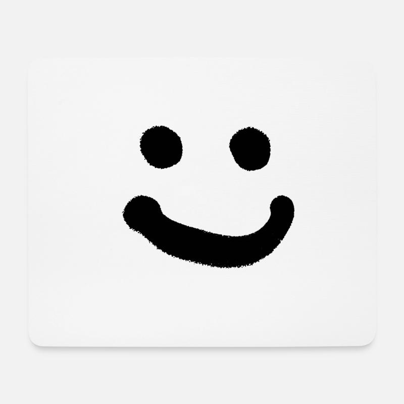 smiley - Mousepad (Querformat) - Weiß