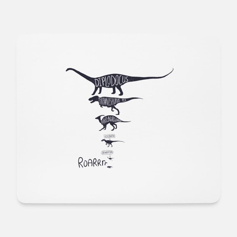dinosaur - Mouse Pad (horizontal) - white