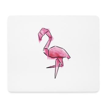 Flamingo in a trendy watercolor look - Mouse Pad (horizontal) - white - Front
