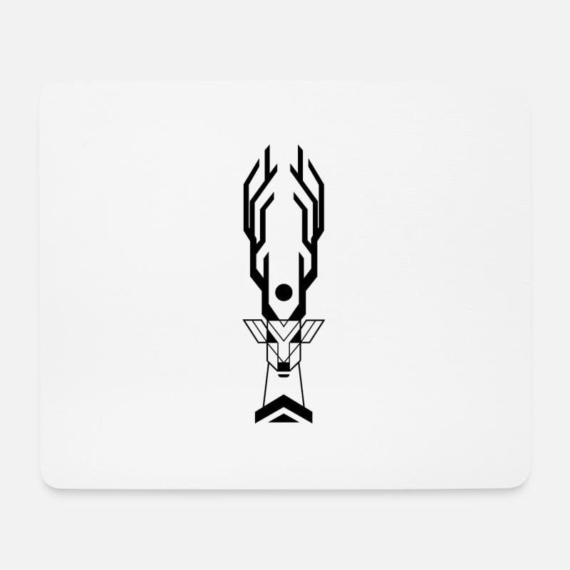 Hirsch Mythologie Indianisch - Mousepad (Querformat) - Weiß