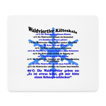 Waldviertler cold scale - Mouse Pad (horizontal) - white - Front