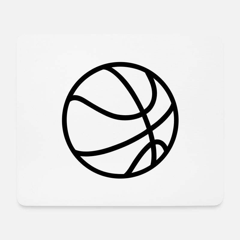 Basketball Plain - Mouse Pad (horizontal) - white