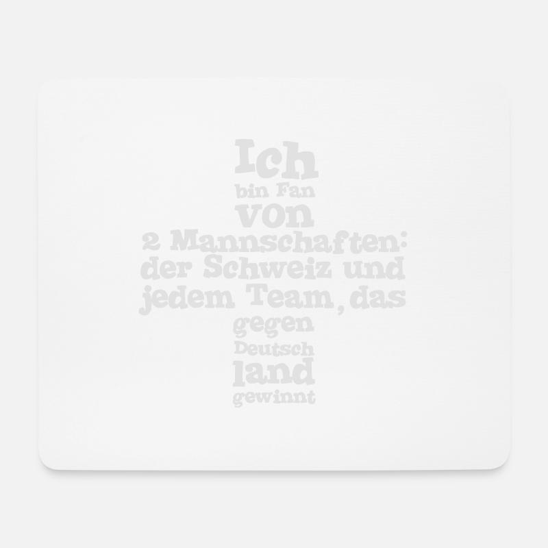 Fan von zwei Mannschaften - Mousepad (Querformat) - Weiß