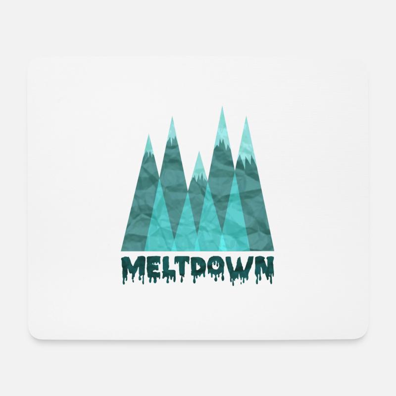 Meltdown - Tapis de souris (format paysage) - blanc