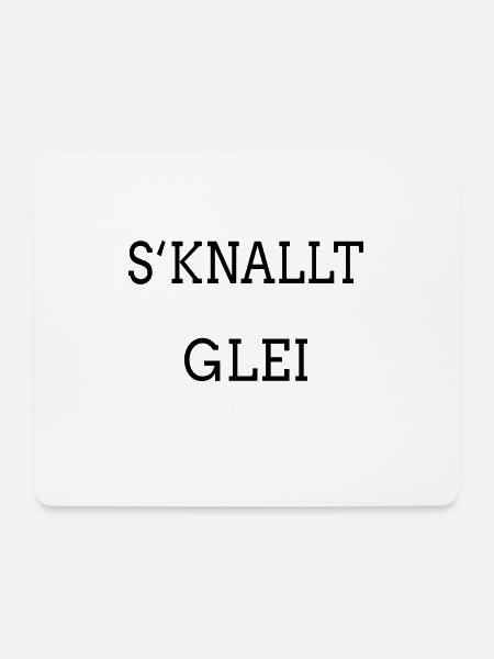 Es knallt gleich - Mousepad (Querformat) - Weiß