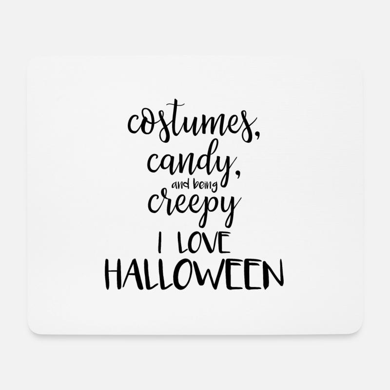 Ich liebe Halloween - Mousepad (Querformat) - Weiß