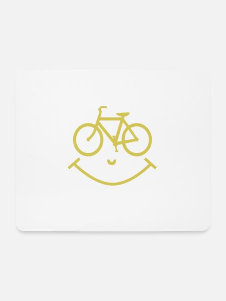 Fahrrad - Mousepad (Querformat) - Weiß