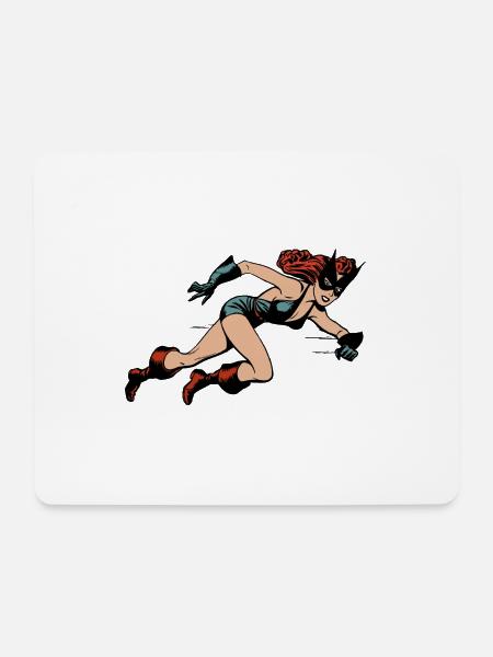 Hero - Mousepad (Querformat) - Weiß