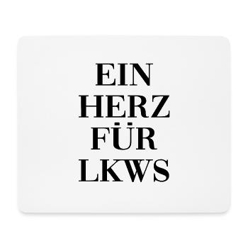 LKW - Mousepad (Querformat) - Weiß - Vorne