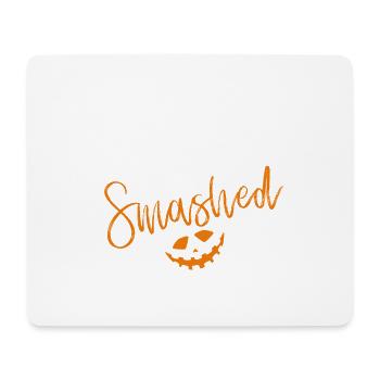 Cadeau de citrouille d'Halloween Lanterne filet - Tapis de souris (format paysage) - blanc - Devant