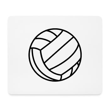 volleyball_ball_f1 - Tapis de souris (format paysage) - blanc - Devant