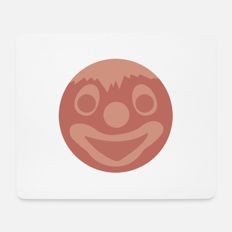 Gesichtswurst Shirt - Mousepad (Querformat) - Weiß