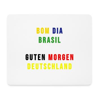Brasilien Brasilianer Deutschland Geschenkidee - Mousepad (Querformat) - Weiß - Vorne