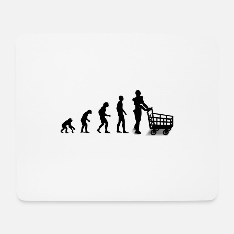 evolution - Mouse Pad (horizontal) - white