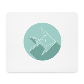 poisson - Tapis de souris (format paysage) - blanc - Devant