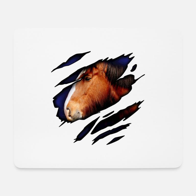Shire Horse in mir - Mousepad (Querformat) - Weiß
