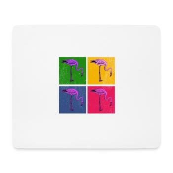 Flamingo - Mousepad (Querformat) - Weiß - Vorne