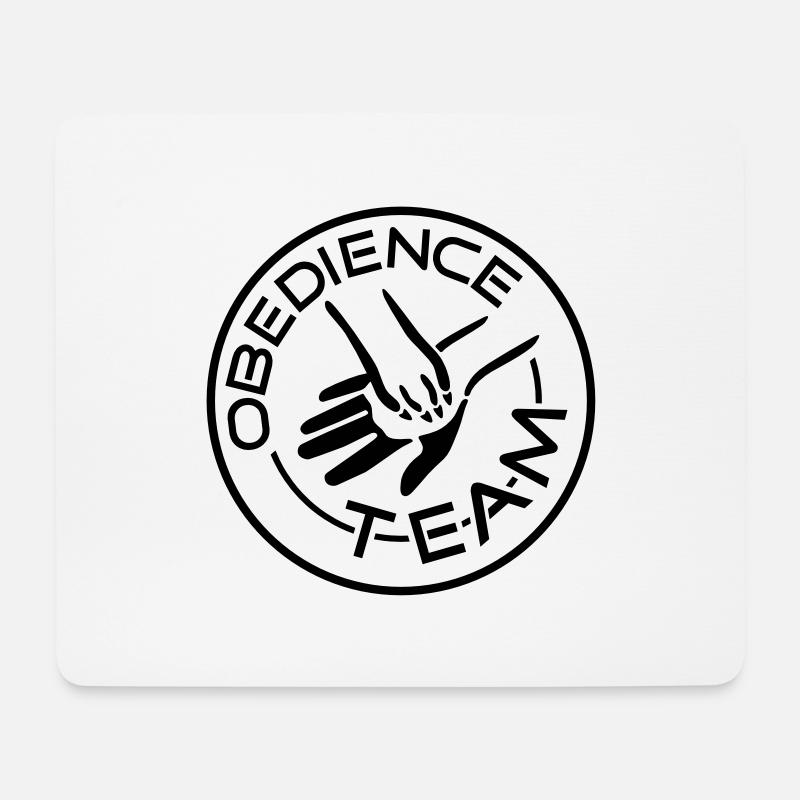 obedienceteam2 - Mousepad (Querformat) - Weiß
