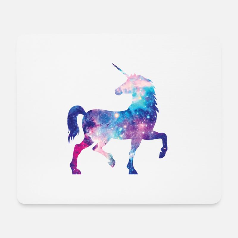 Galaxy unicorn - Mouse Pad (horizontal) - white