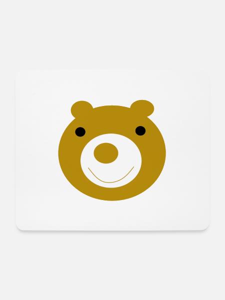 Baer - Mousepad (Querformat) - Weiß