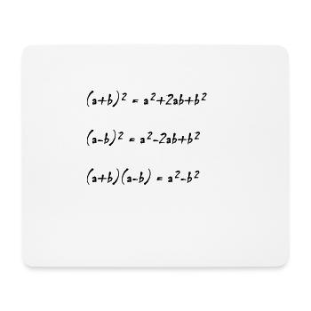 Binomial Formulas Math Design Gift Idea - Mouse Pad (horizontal) - white - Front