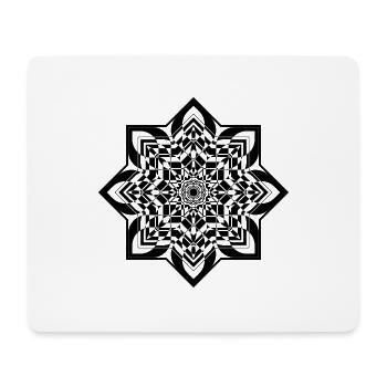 Fresh cool modern Symbol Design Shirt Muster Illus - Mousepad (Querformat) - Weiß - Vorne
