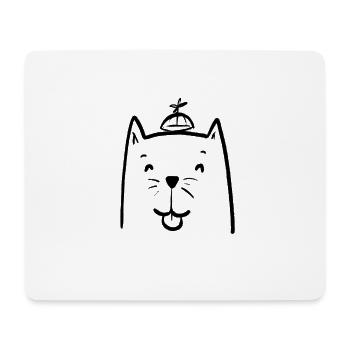 Funny cat kitten design gift - Mouse Pad (horizontal) - white - Front