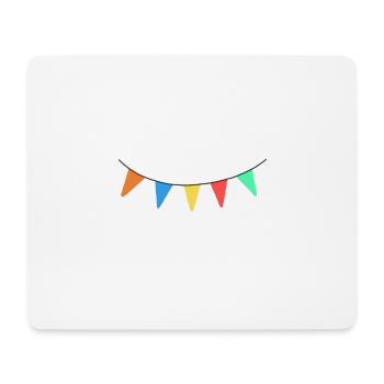 Cadeau de conception de fanion de chaîne de fanion - Tapis de souris (format paysage) - blanc - Devant