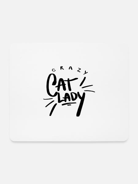 Crazy Cat Lady Crazy Cats Kitten Gift - Mouse Pad (horizontal) - white