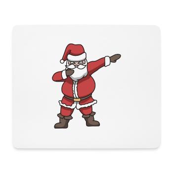 Santa dabbing gift Christmas dance - Mouse Pad (horizontal) - white - Front