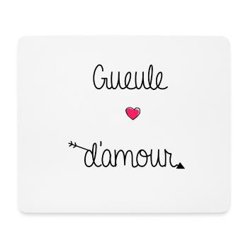 GUEULE D'AMOUR - Tapis de souris (format paysage) - blanc - Devant