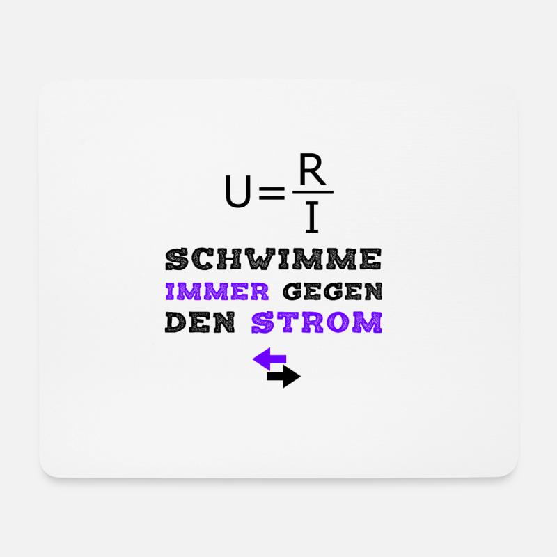 Elektroniker T-Shirt Rebell Querdenker - Mousepad (Querformat) - Weiß