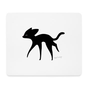 Black Kitten - Mouse Pad (horizontal) - white - Front