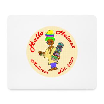 Hallo Helmut Est. 2009 Logo 2 - Mousepad (Querformat) - Weiß - Vorne