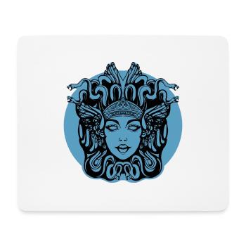 fond de méduse bleue - Tapis de souris (format paysage) - blanc - Devant