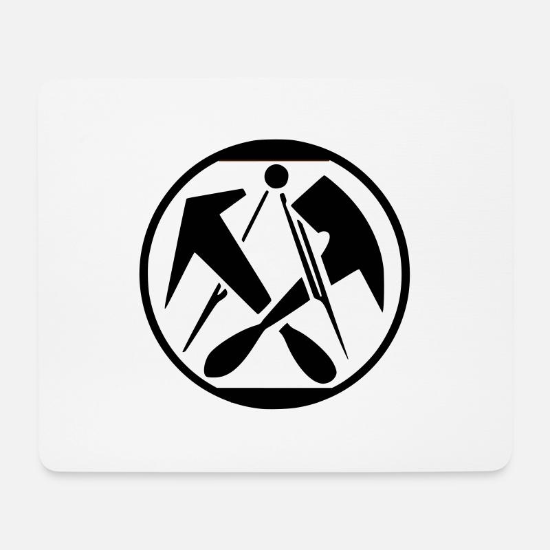 Dachdecker - Mousepad (Querformat) - Weiß