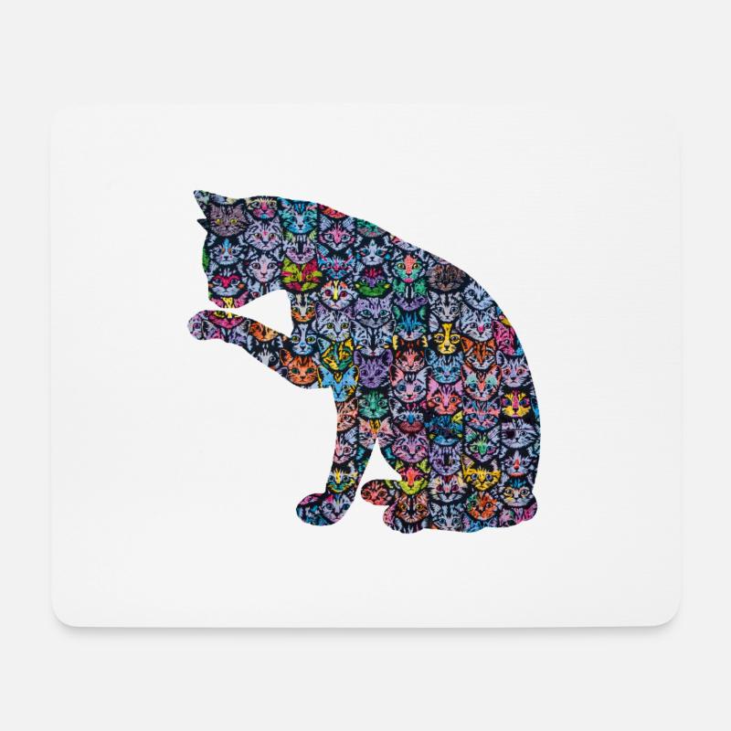 Cats in a Cat - Mouse Pad (horizontal) - white