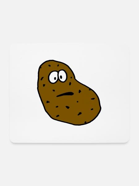 Kartoffel - Mousepad (Querformat) - Weiß