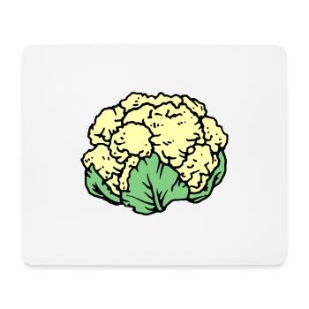 Blumenkohl - Mousepad (Querformat) - Weiß - Vorne
